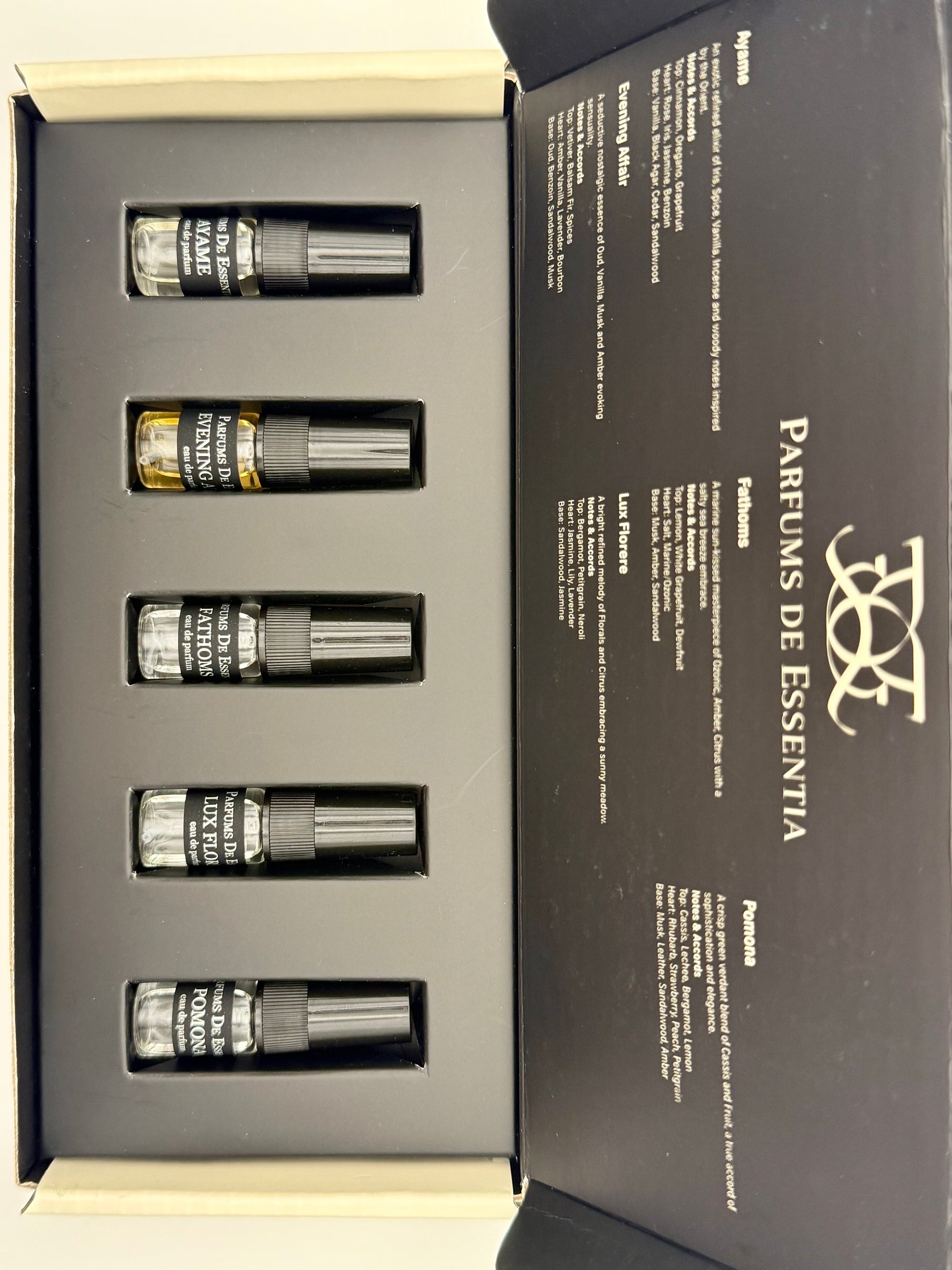 Niche Sampler Set - our entire Signature Collection.  5 x 2ml sample viles